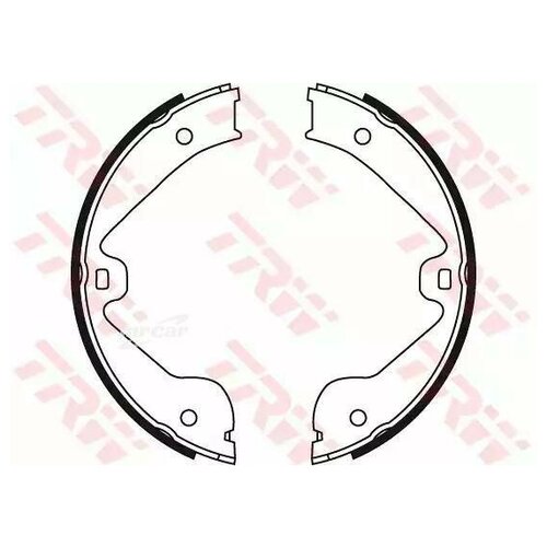 фото Trw gs8718 колодки барабанные стояночного тормоза