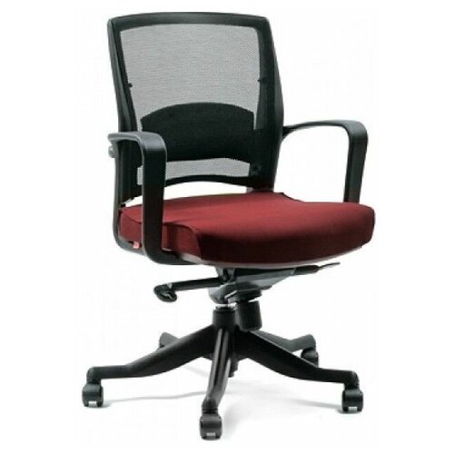 фото Кресло руководителя chairman 284 ткань st-26 красный 26-22