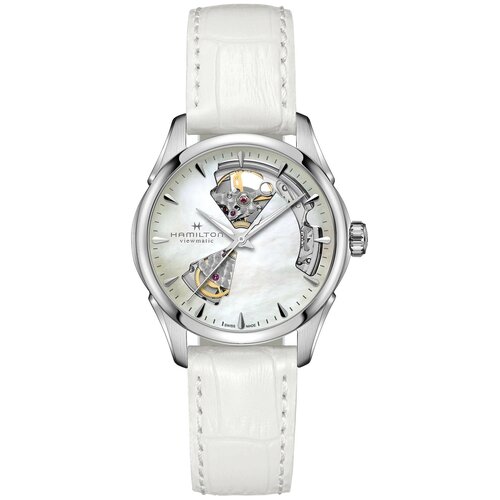 Наручные часы Hamilton Jazzmaster H32215890, белый часы hamilton jazzmaster open heart lady auto h32215890