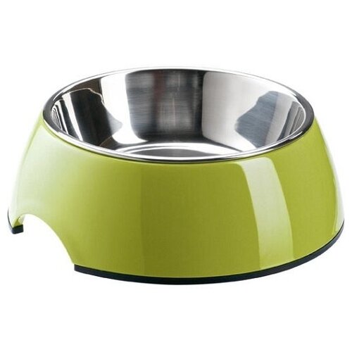 Миска SuperDesign для собак меламиновая 350 мл, лайм