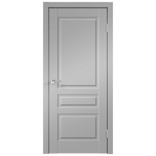 Дверь межкомнатная VellDoris Villa 3P глухая Эмалит Серый 2000х900
