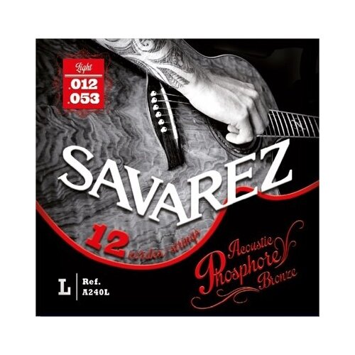 Струны для гитары Savarez A240L orphee 010 047 011 052 012 053 acoustic guitar strings hexagonal core 8% nickel bronze bright tone extra light accessories 3sets