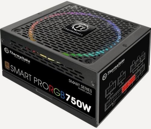 Изображение товара Блок питания Thermaltake Smart Pro RGB, 750W, 80+ Bronze (PS-SPR-0750FPCBEU-R)