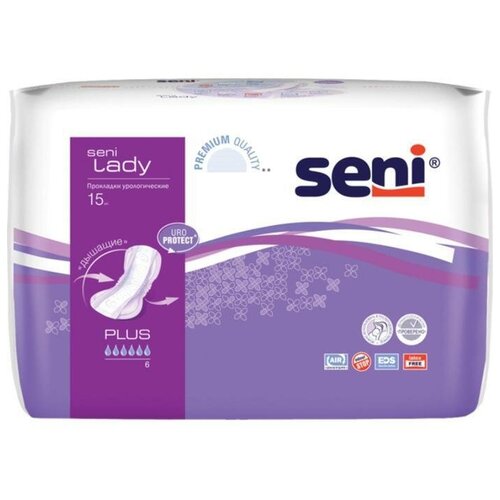 Seni Lady Plus, прокладки урологические, 15 шт.