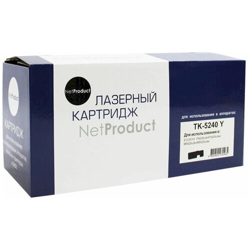 Тонер-картридж лазерный NetProduct TK-5240 для Kyocera P5026cdn/M5526cdn, желтый