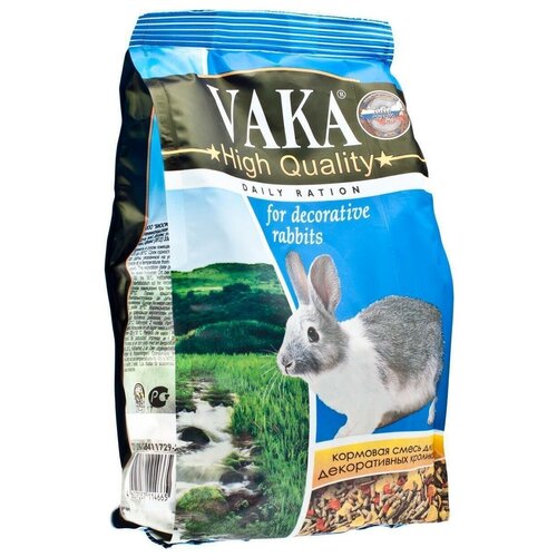 Кормовая смесь для декоративных кроликов Вака High Quality , 500 г , 18 уп. кормовая смесь для декоративных кроликов вака high quality 1 кг 10 уп