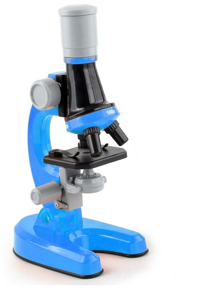 Набор для опытов с микроскопом детский Scientific microscope синий