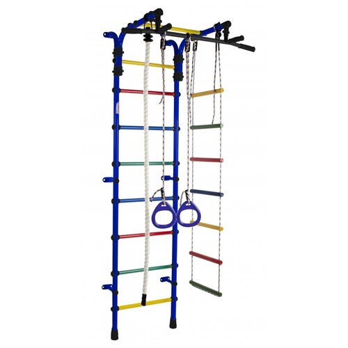 фото Детский спортивный комплекс формула здоровья пристенный орлёнок blue/rainbow