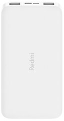 Портативный аккумулятор Xiaomi Redmi Power Bank без кабеля, 10000 mAh, белый