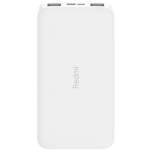 Портативный аккумулятор Xiaomi Redmi Power Bank без кабеля, 10000 mAh, белый, упаковка: коробка