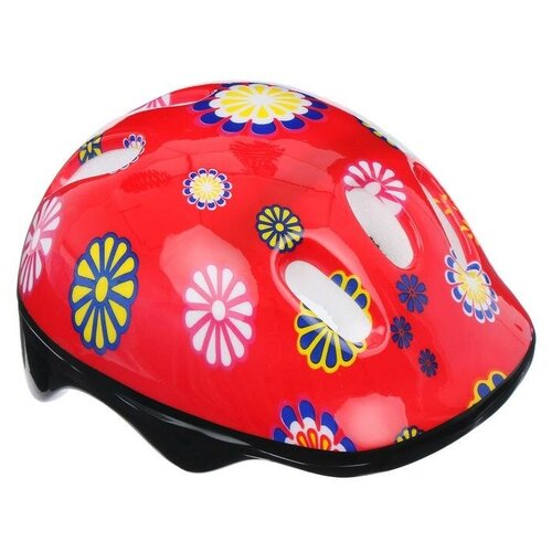 Шлем защитный OT-SH6 детский, размер S (52-54 см), цвет красный шлем защитный ot sh6 детский размер s 52 54 см цвет красный