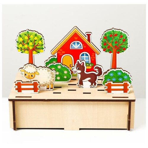 WoodLand Toys Настольная игра «Панорама. Ферма» tree toys настольная игра doggy bags заверните мне это