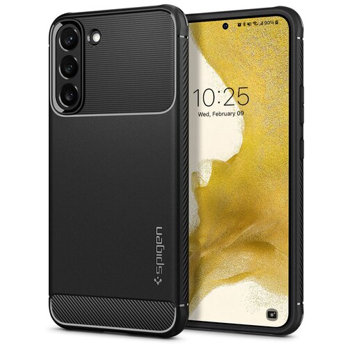 Защитный чехол Spigen Rugged Armor для Samsung Galaxy S22 (ACS03986, оригинал, Black) чехол spigen rugged armor pro для samsung galaxy tab s7 acs01607 оригинал black