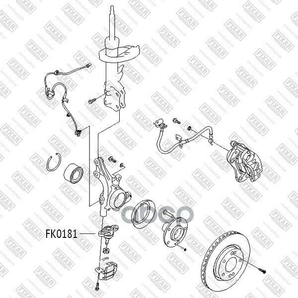Опора Шаровая Передней Подвески FIXAR арт. 'FK0181