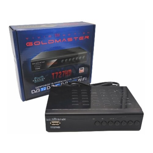 Комбинированный тюнер GoldMaster T727HD (DVB- T2/DVB- C/IPTV/YouTube)