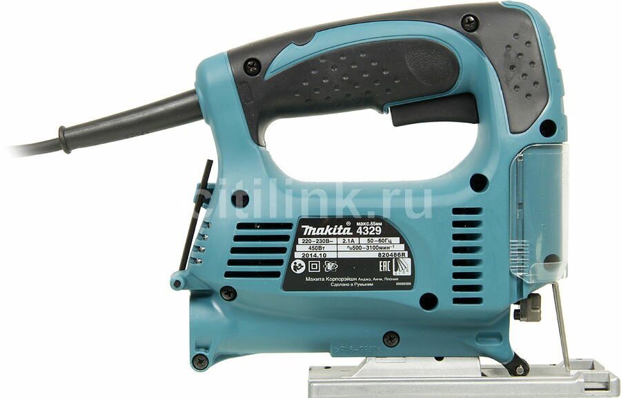 Лобзик сетевой Makita 4329X1 450 Вт, набор пилок - фотография № 2