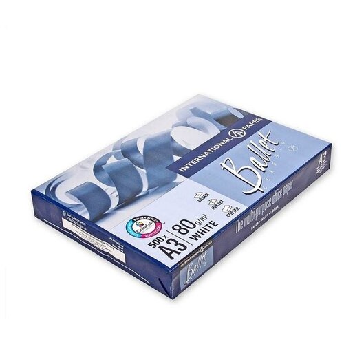 Бумага А3 500 л, Ballet Classic, 80 г/м2, белизна 150% CIE, класс B (цена за 500 листов)