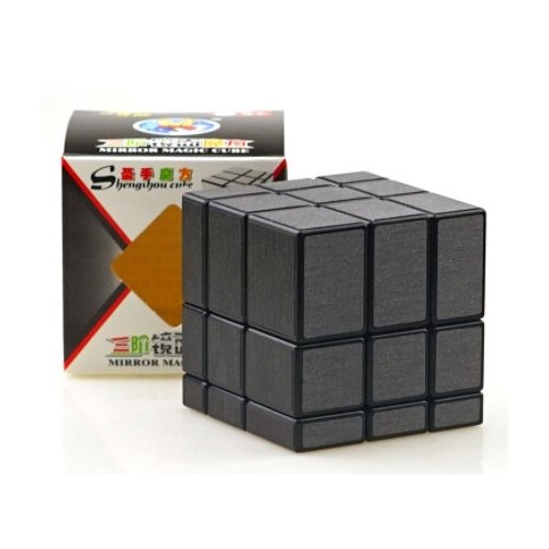 Головоломка ShengShou MIRROR BLOCKS 3х3х3 (black) зеркальный черный куб головоломка lefun mirror blocks cube 3х3х3 зеркальный арбуз