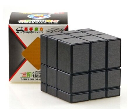 Головоломка ShengShou MIRROR BLOCKS 3х3х3 (black) зеркальный черный куб