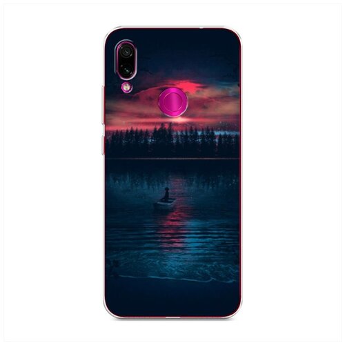 фото Силиконовый чехол "лодка в закате" на xiaomi redmi note 7 / сяоми редми нот 7 case place