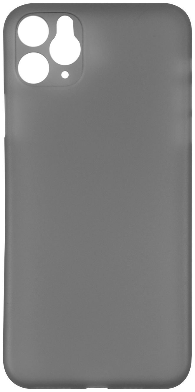 Чехол для Apple iPhone 11 Pro Max / Ультратонкая накладка на Айфон 11 Про макс, полупрозрачная, (серый)