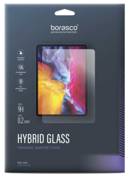 Защитное стекло BORASCO Hybrid Glass для Apple iPad Pro 11" (2018/2020) 1 шт [39211]