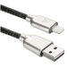 USB кабель ACD-Allure Lightning ~ USB-A Кожа, 1м, черный (ACD-U926-P5B)