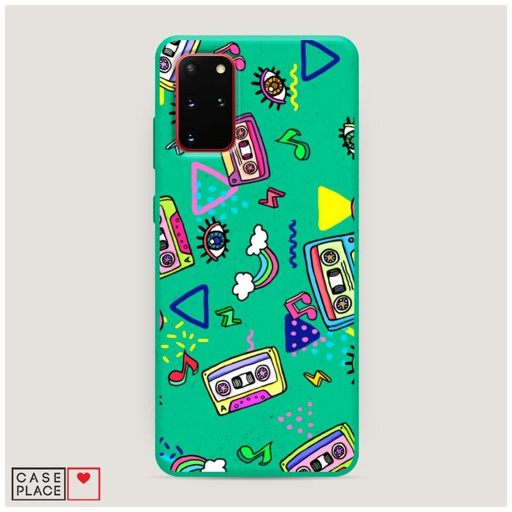 Эко чехол "Кассеты хиппи" на Samsung Galaxy S20 + / Самсунг Галакси S20 Плюс