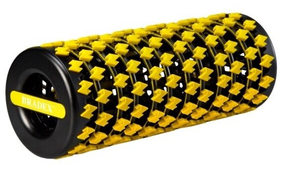 Ролик массажный Bradex SF 0828 складной, 35 х 13.8 см, желтый