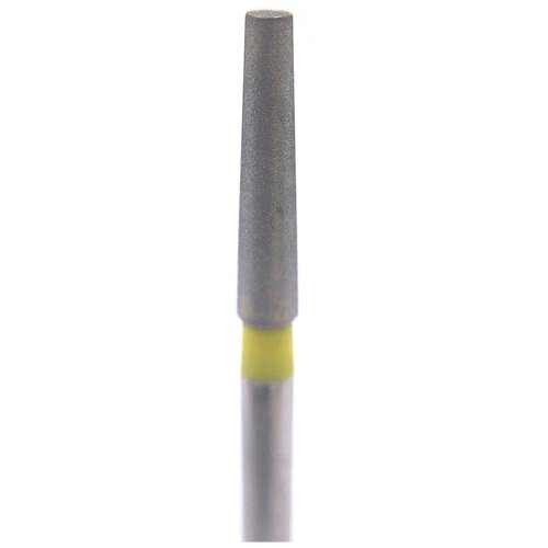 Бор алмазный Ecoline, конусный цилиндр, под турбинный наконечник, D 1.8 мм, желтый (E847)
