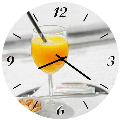 фото Svs настенные часы svs 4001671 kitchen апельсиновый сок