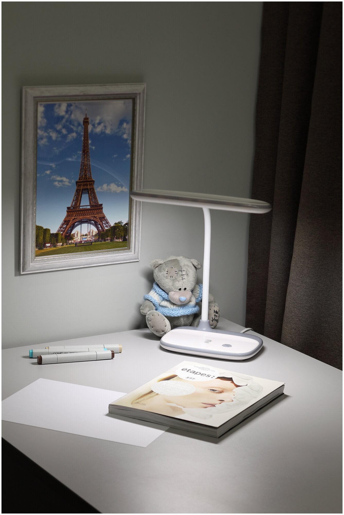 Лампа офисная светодиодная ЭРА NLED-458-6W-W, 6 Вт, белый - фотография № 7
