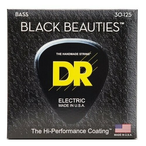 фото Dr strings bkb6-30 - black beauties струны для 6-струнной бас-гитары