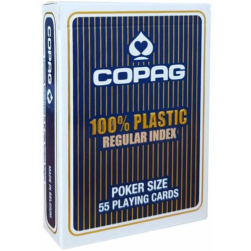 Игральные карты Copag 2 Corner Regular Index, синие