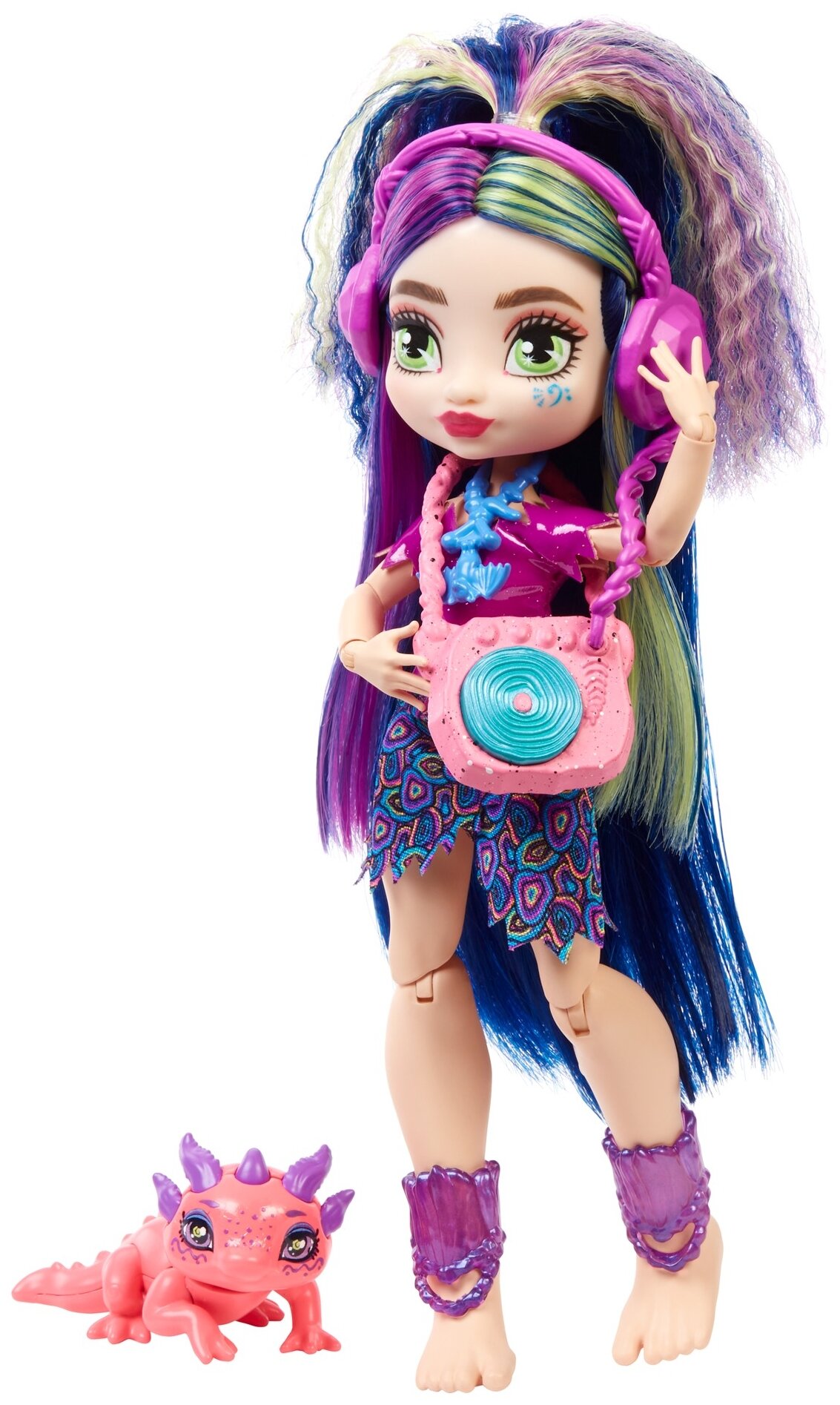 Кукла Cave Club с питомцем и аксессуарами Лумина 25 см, GXM14