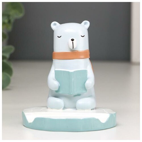 фото Сувенир полистоун подставка "мишка с книжкой" 8,5х8х8 см 5185334 сима-ленд