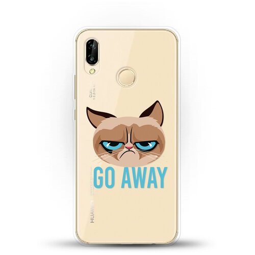фото Силиконовый чехол grumpy cat на huawei p20 lite andy & paul