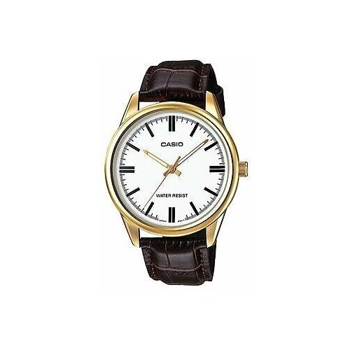 Наручные часы CASIO, белый, золотой наручные часы casio ltp v005gl 1b