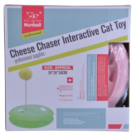 Игрушка для кошек Nunbell Cheese Chaser Interactive Cat Toy 26*26*30 см 1 шт - фотография № 2