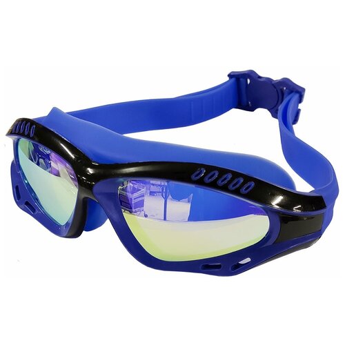 фото B31540-0 очки для плавания взрослые полу-маска (сине/черный) hawk
