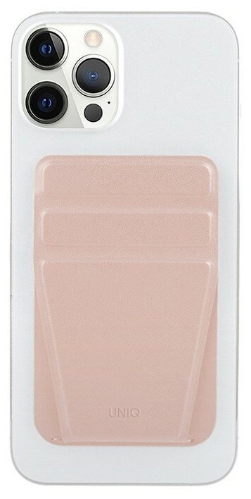 Бумажник Uniq LYFT Magnetic с функцией подставки, розовый