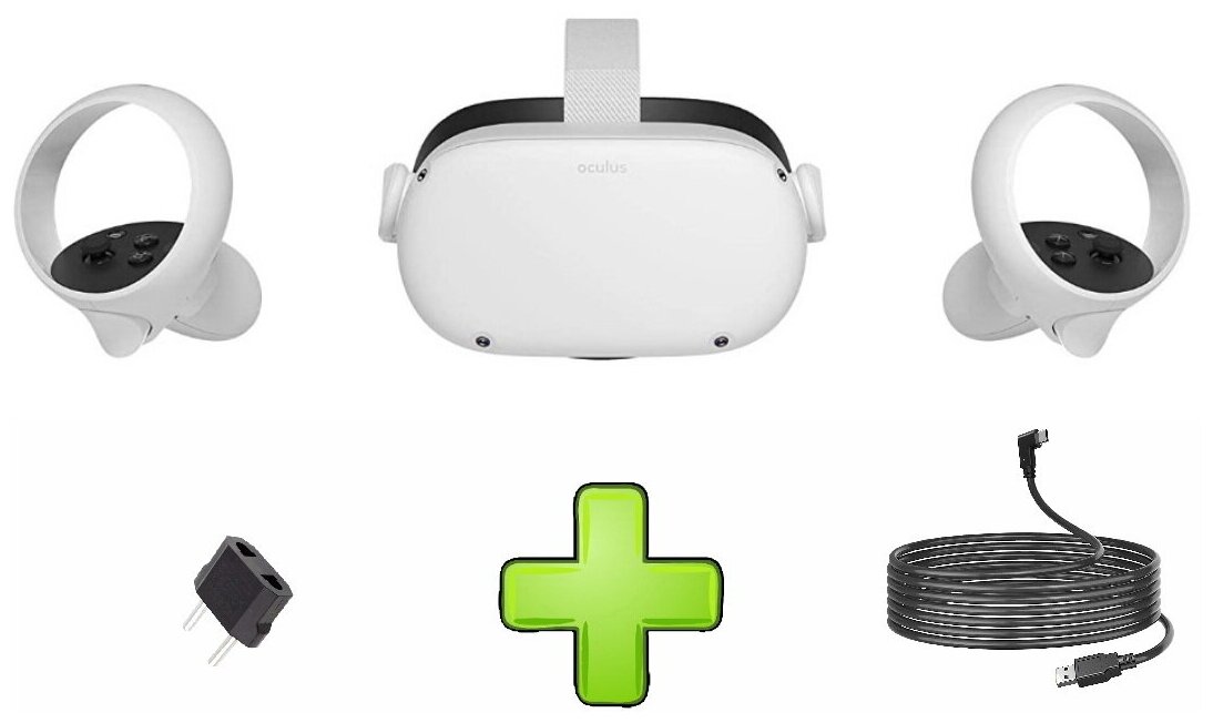 Очки виртуальной реальности Oculus Quest 2 | 128gb + Link-кабель (5м)
