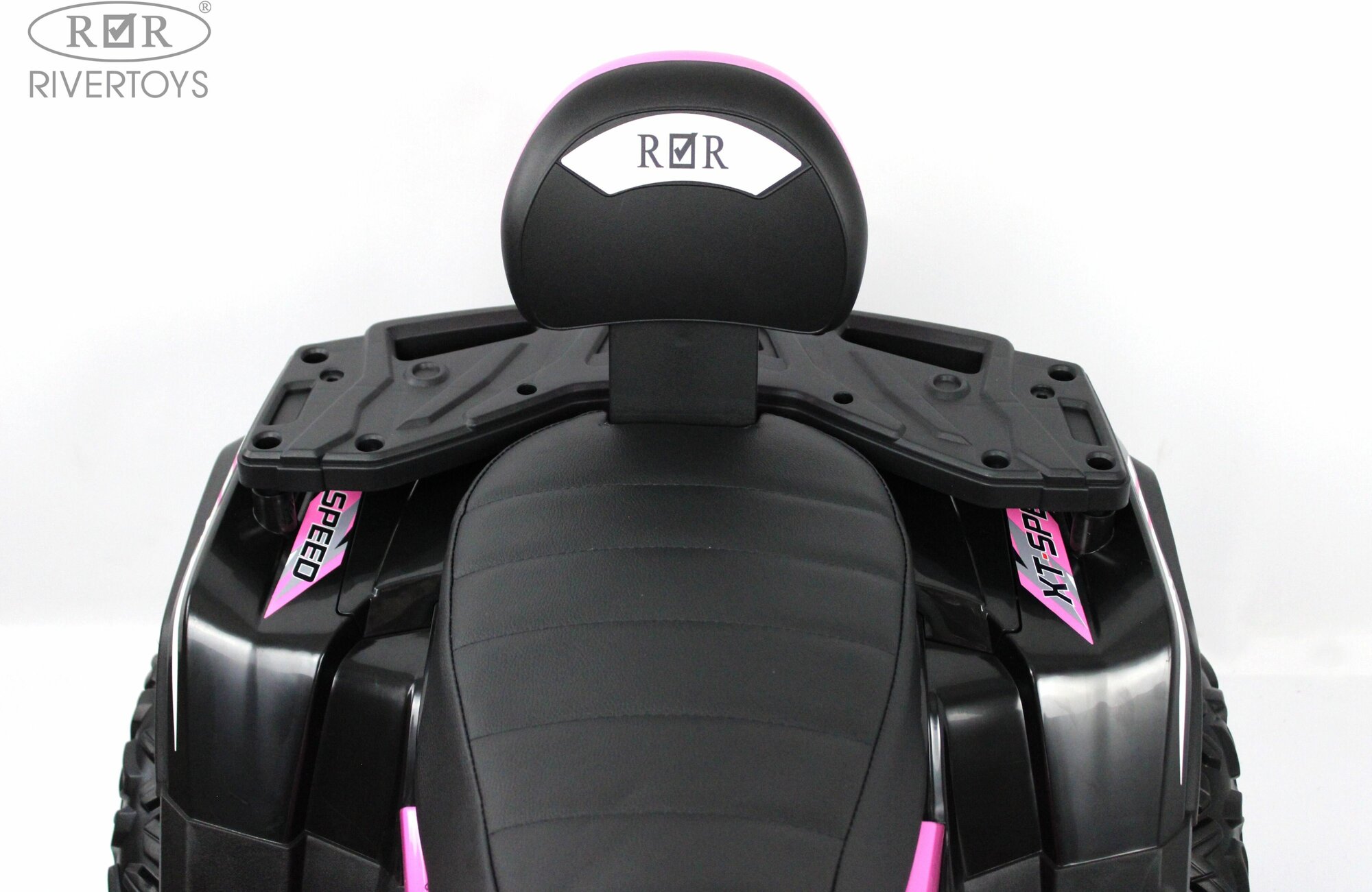 RiverToys Детский электроквадроцикл T001TT 4WD розовый