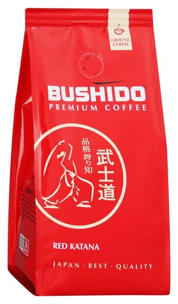 Кофе молотый Bushido Red Katana 227гр Ground Pack