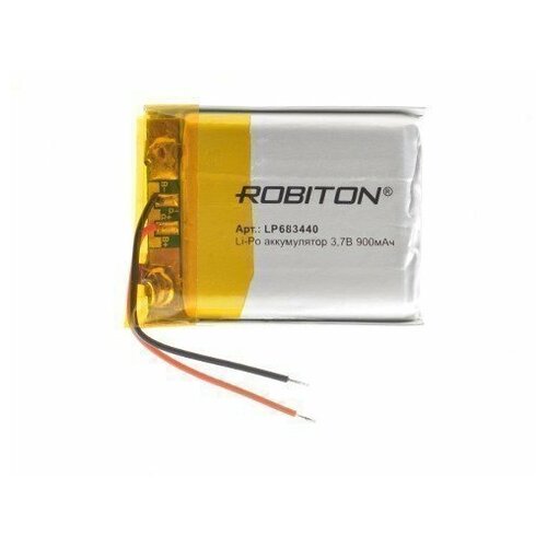 Аккумуляторная батарея ROBITON LP683440 3.7В 900мАч PK1 robiton аккумулятор robiton lp 683440 900mah lp683440