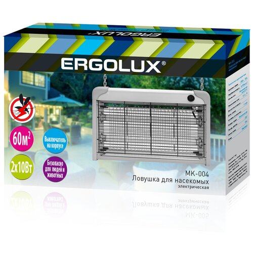Ergolux Антимоскитный светильник MK-004 ( 2x10Вт, люм лампа) (1 шт.)