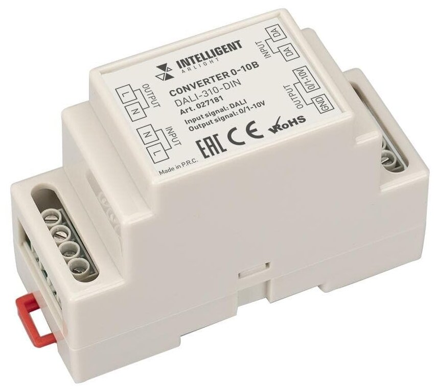 фото Конвертер 0-10В DALI-310-DIN (AC 230V, DALI, 0-10), 1шт