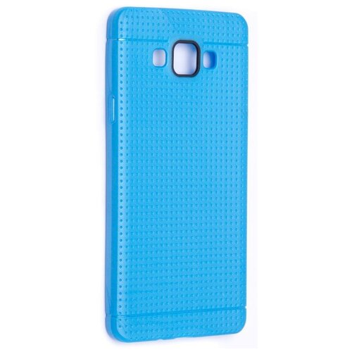 Чехол силиконовый для Samsung Galaxy A7 Fascination Case (Синий матовый)