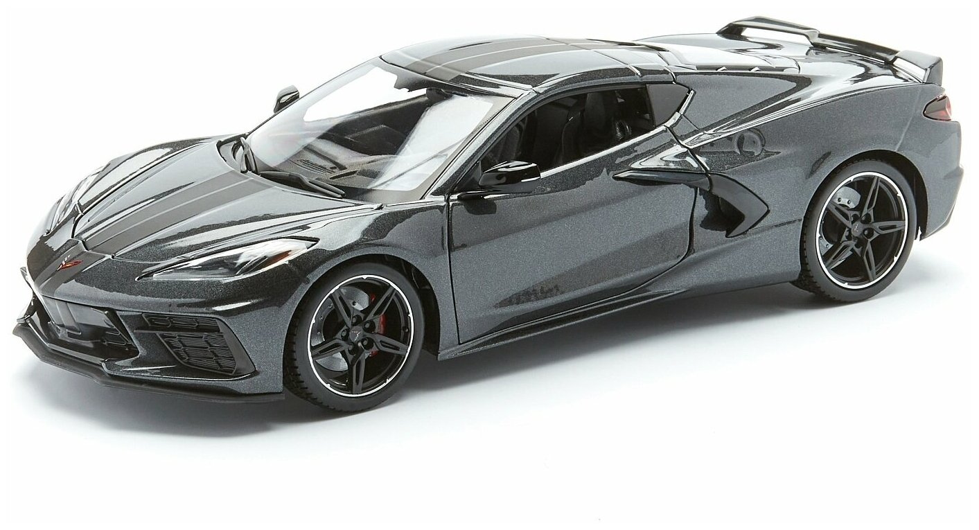 Maisto Машинка металлическая Chevrolet Corvette Stingray 2020, 1:18, черная