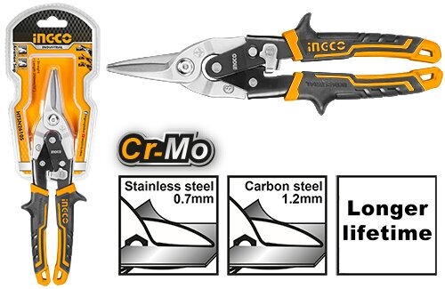 Ножницы по металлу 250 мм универсальные INGCO INDUSTRIAL HTSN2610S